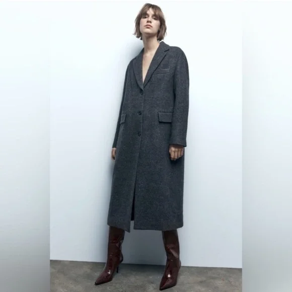 Zara | Jackets & Coats | Zara 0 Wool Coat Zw Collection